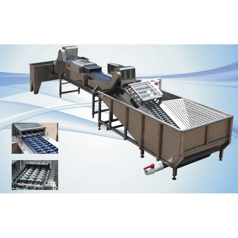 ligne d'emballage de tri de nettoyage d'oeufs, machine à emballer de plateau d'oeufs