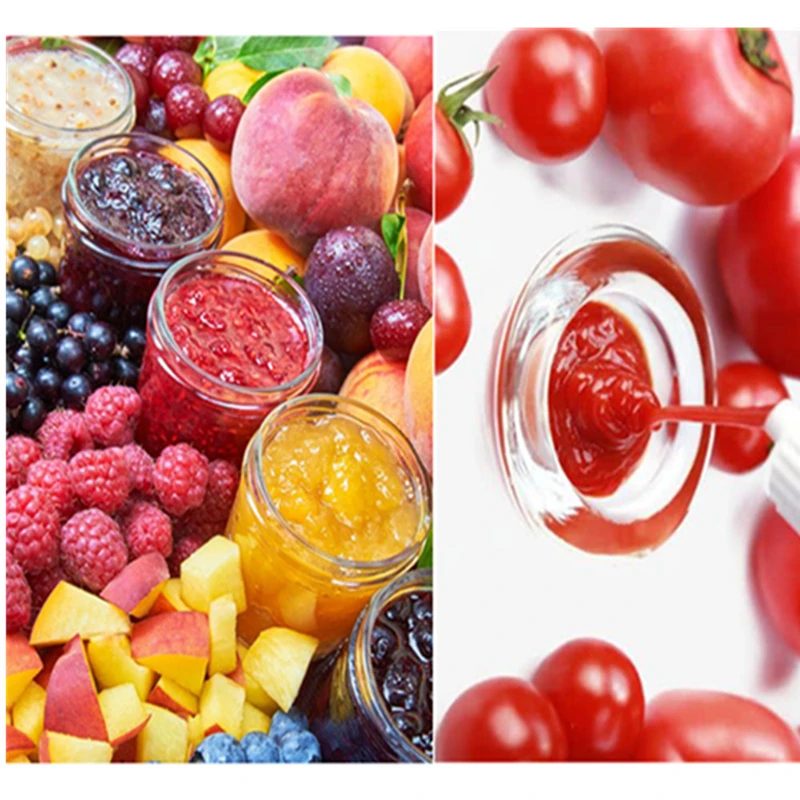 línea de producción de pasta de salsa de mermelada de frutas, máquina de pulpa, fabricante de mermelada de frutas