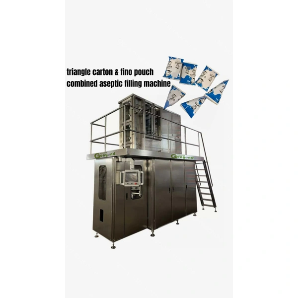 machine de remplissage aseptique de carton de triangle, machine de remplissage de poche de fino