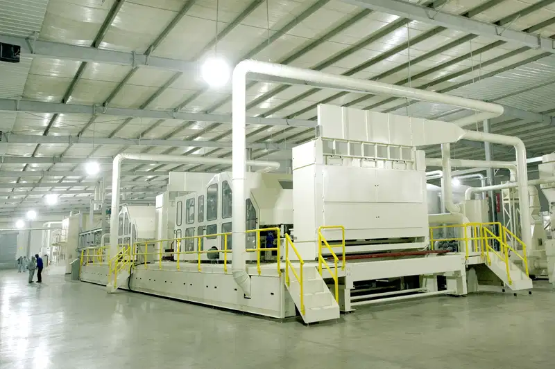 Spunlace non woven Production