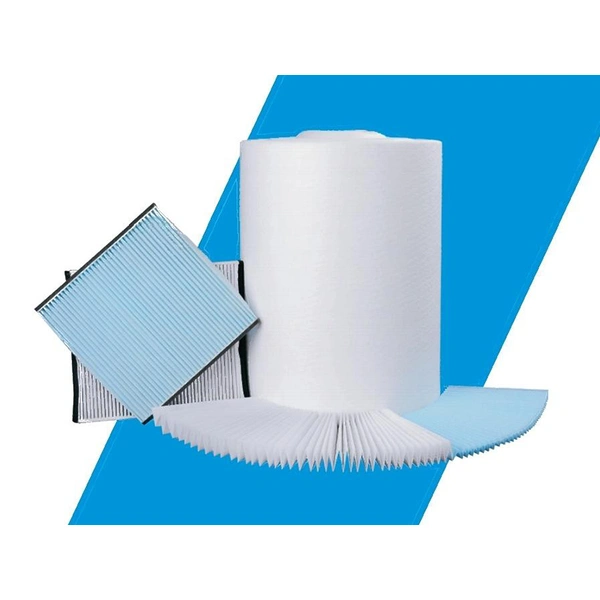 Engine air filter Media; PP injection air filter media, heat melt air filter media, cabin filter media, carbon filter media, tribo-electric media, special function filter media (antibacterial), air purified media, pocket filter media (air purification), fuel filter media, Industrial filter media,   Filter media, meltblown, composite materials, spun bond non woven, PP spun bond non woven, PET non woven, needle punch, thermal bond, felt, acoustic panel, stitch bond, spunlace, chemical bond, ultrasonic composite, hot melt adhesive compound, GRS non woven, etc.  