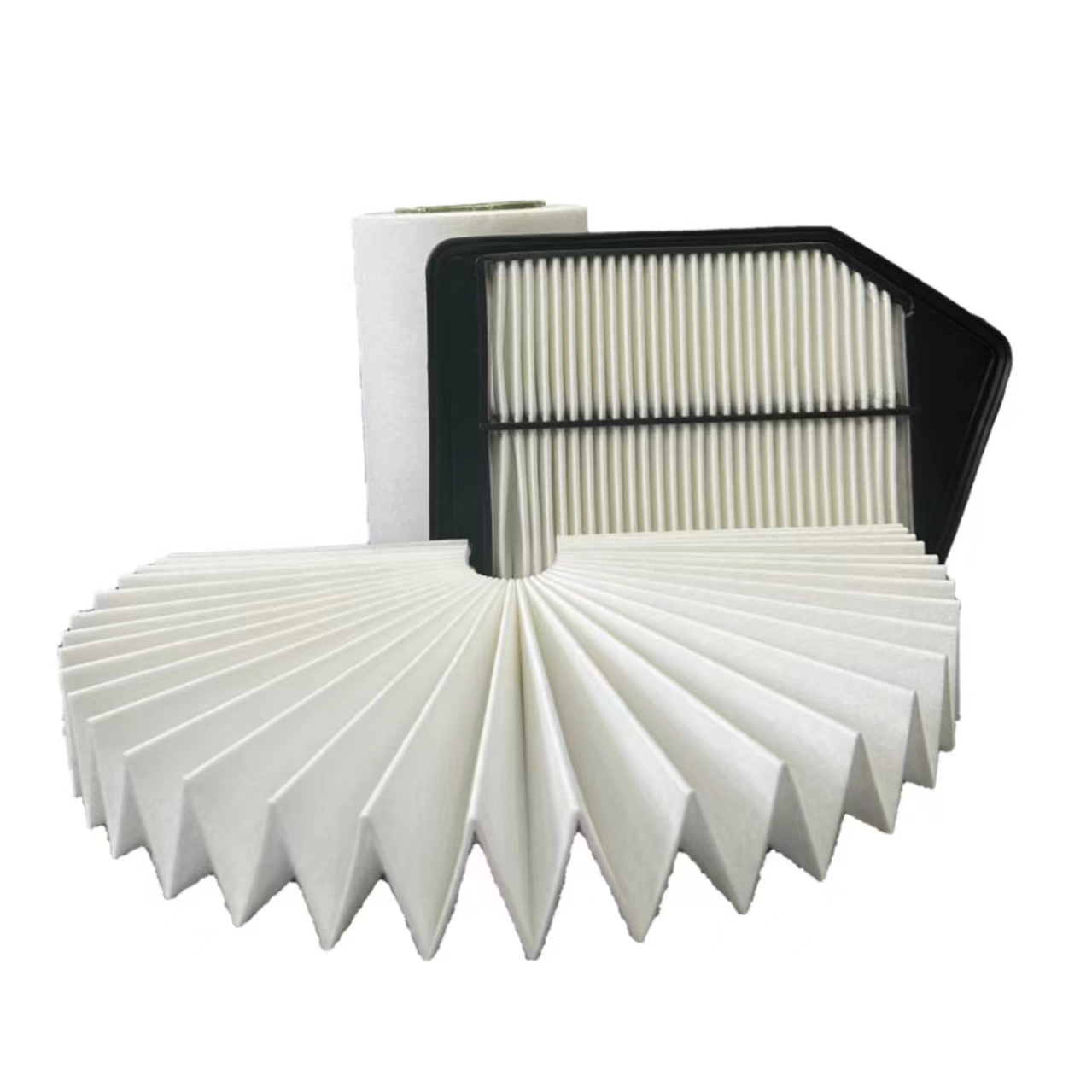 Engine air filter Media; PP injection air filter media, heat melt air filter media, cabin filter media, carbon filter media, tribo-electric media, special function filter media (antibacterial), air purified media, pocket filter media (air purification), fuel filter media, Industrial filter media,   Filter media, meltblown, composite materials, spun bond non woven, PP spun bond non woven, PET non woven, needle punch, thermal bond, felt, acoustic panel, stitch bond, spunlace, chemical bond, ultrasonic composite, hot melt adhesive compound, GRS non woven, etc.  