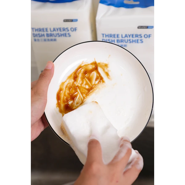 Three Layers Of Dish Brushes 