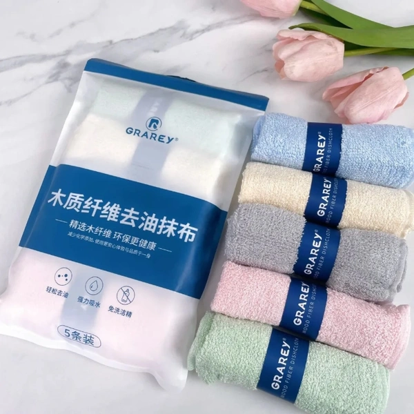 Wood Fiber Degreasing Rag