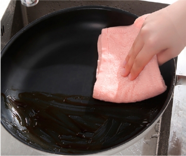 Wood Fiber Degreasing Rag