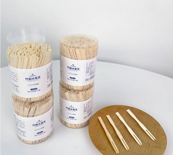 Bamboo Fruit Fork