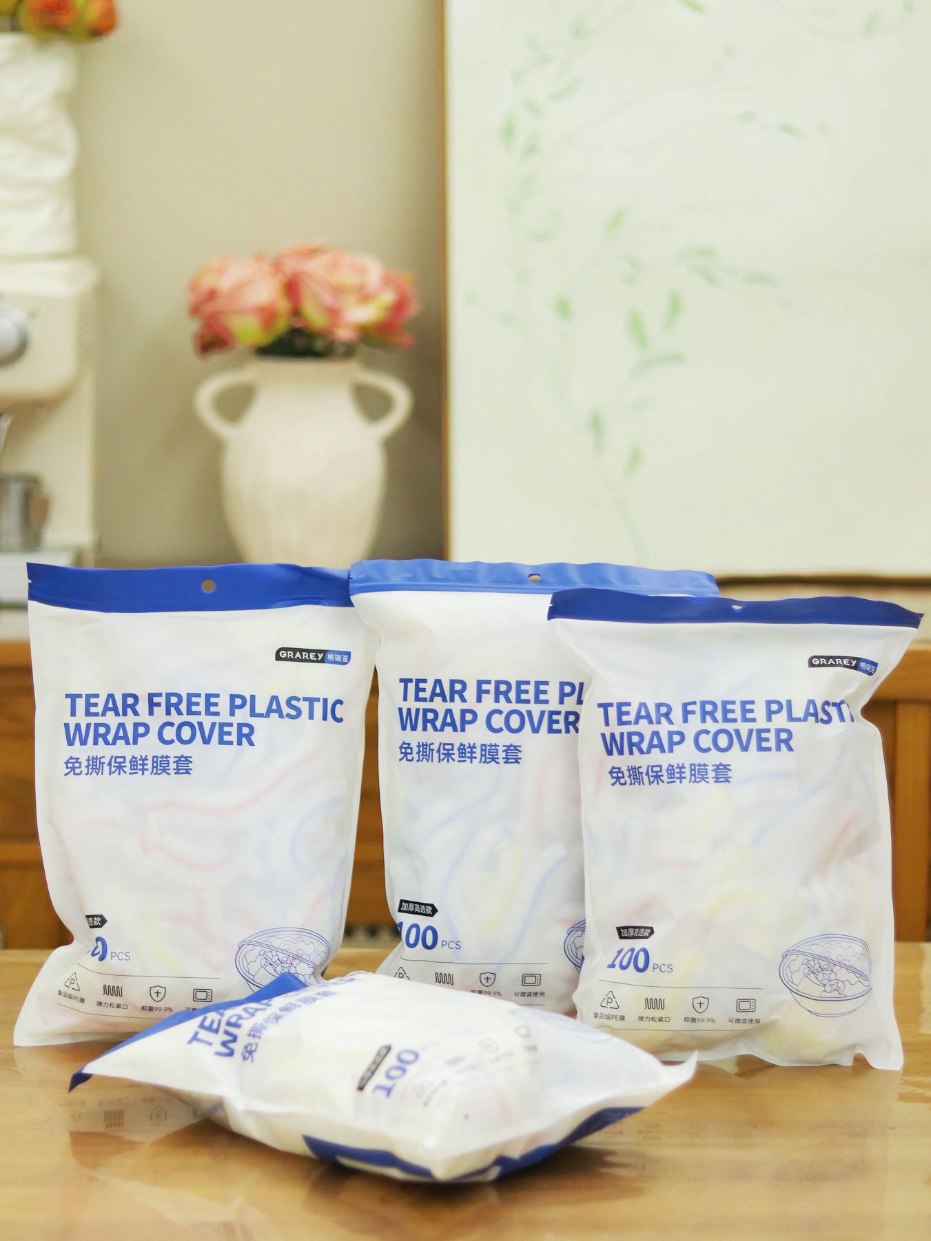 Tear-free Plastic Wrap Cover