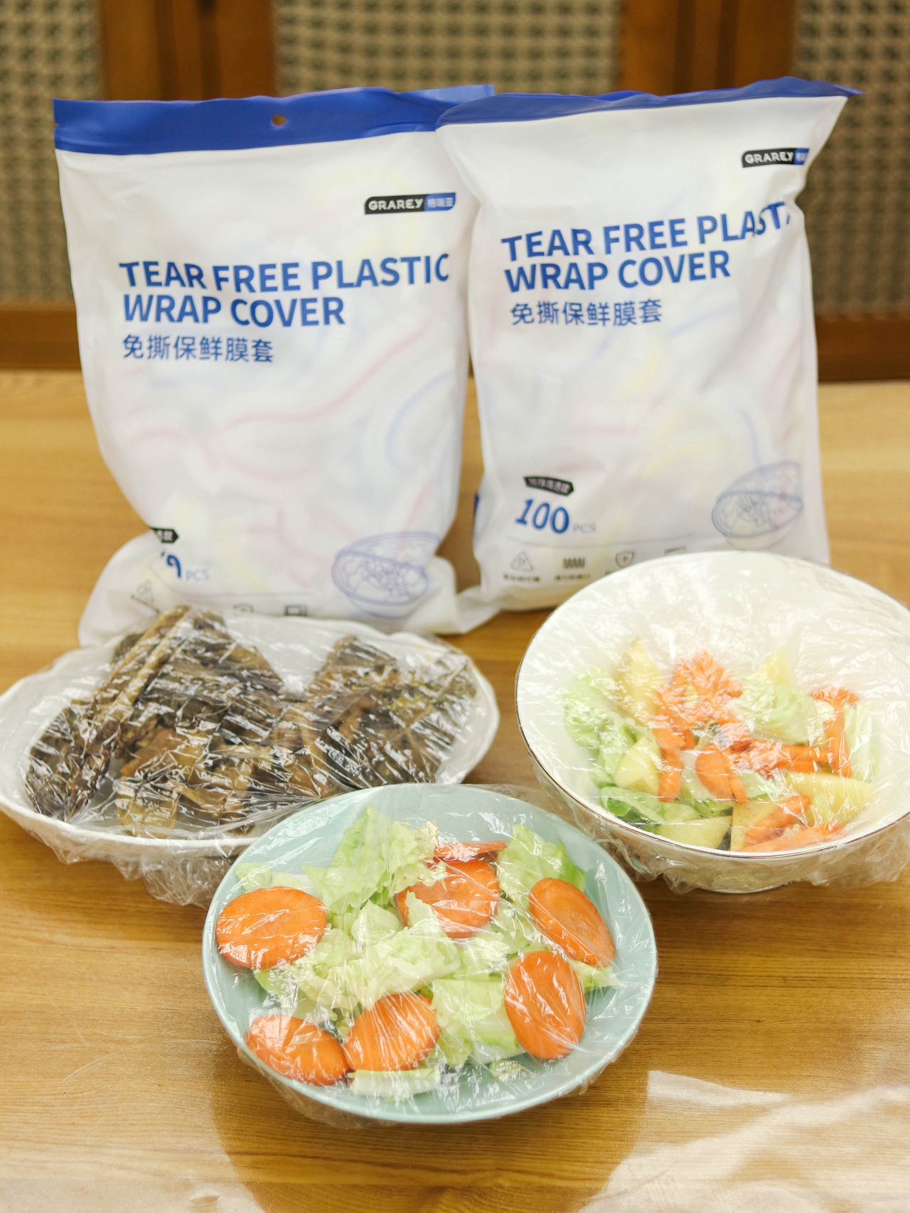 Tear-free Plastic Wrap Cover