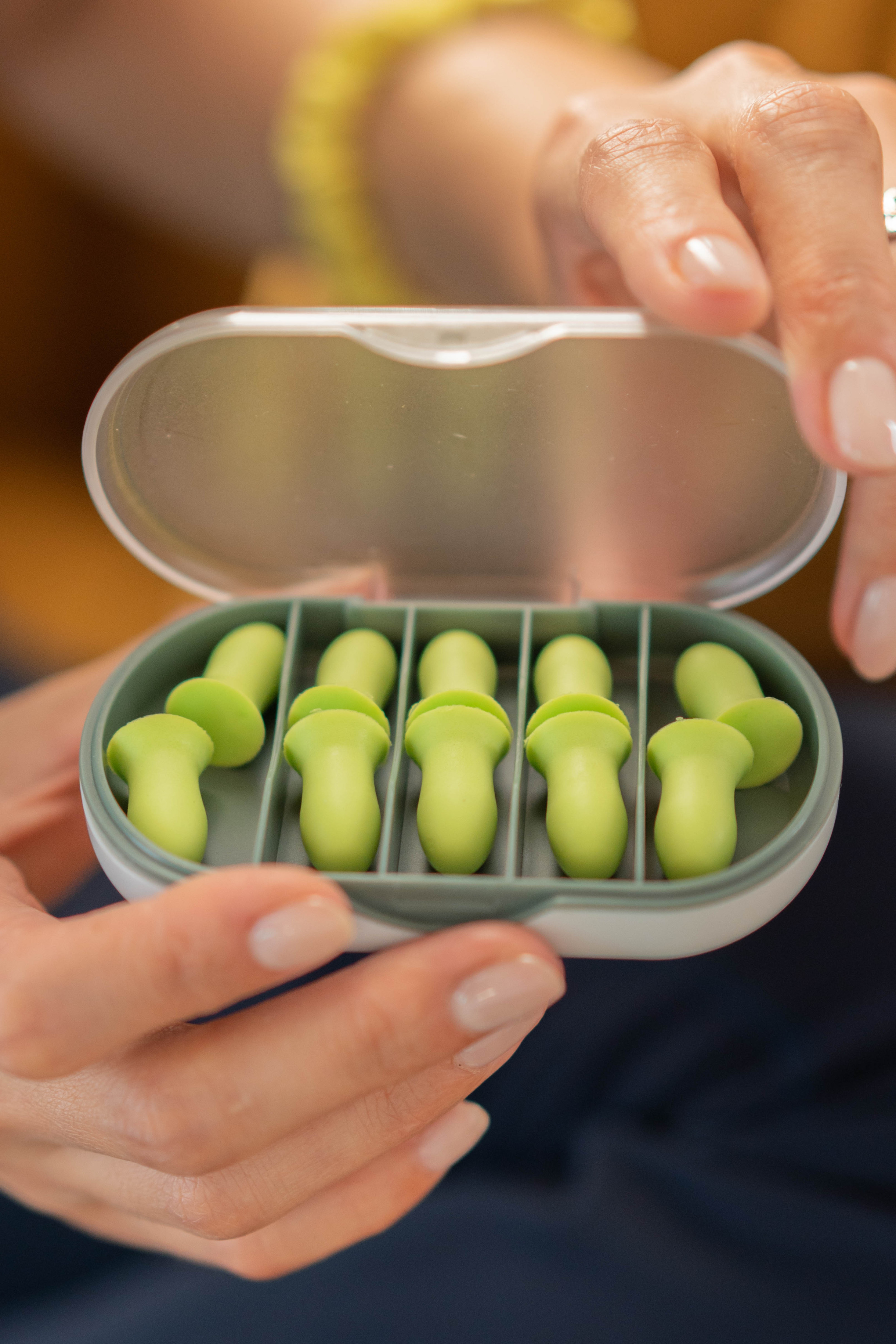 Noise Proof Earplugs+Capsule Portable Box