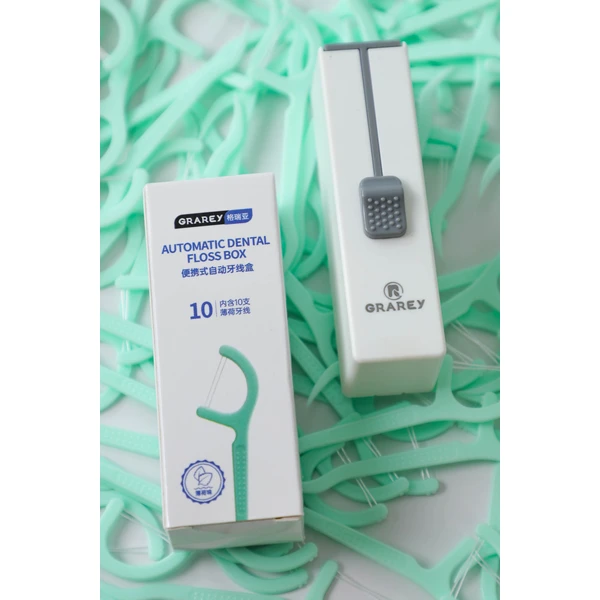 Double Line Dental Floss Stick   