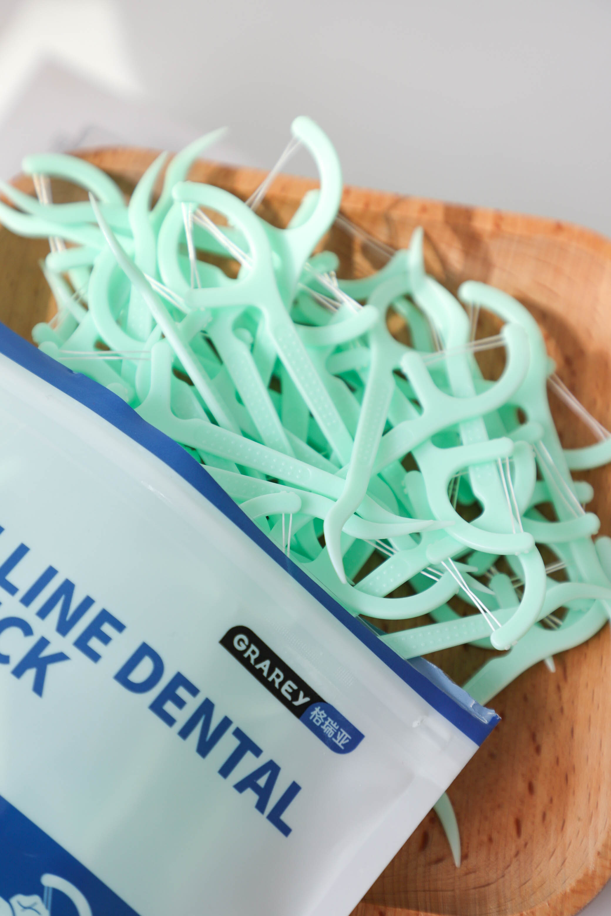 Double Line Dental Floss Stick   