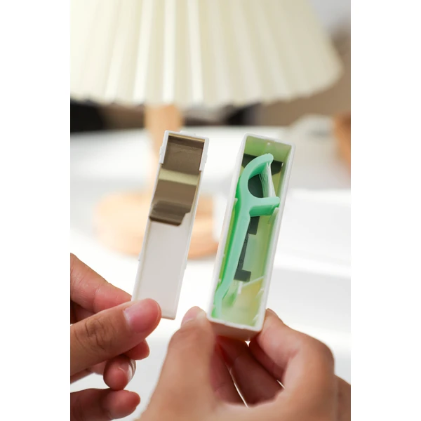 Double Line Dental Floss Stick   