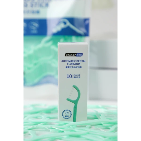 Double Line Dental Floss Stick   