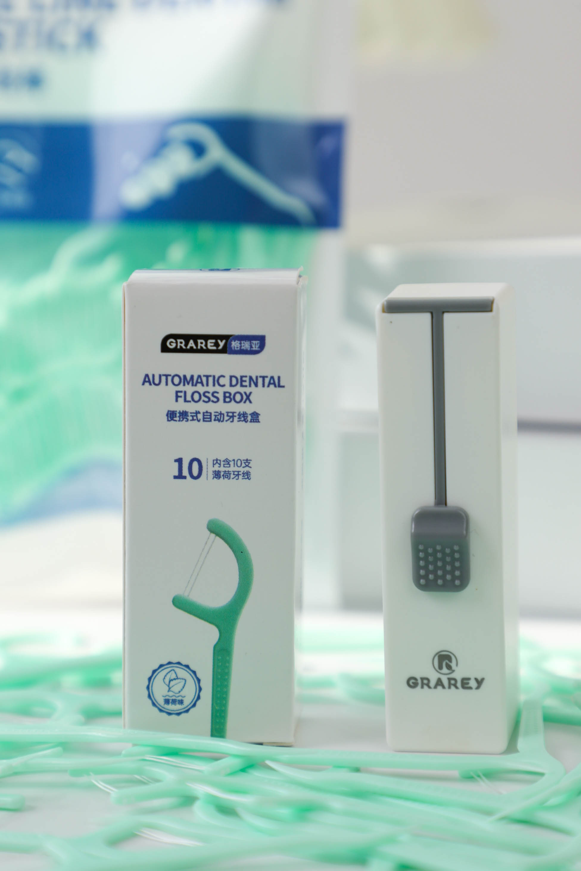 Double Line Dental Floss Stick   