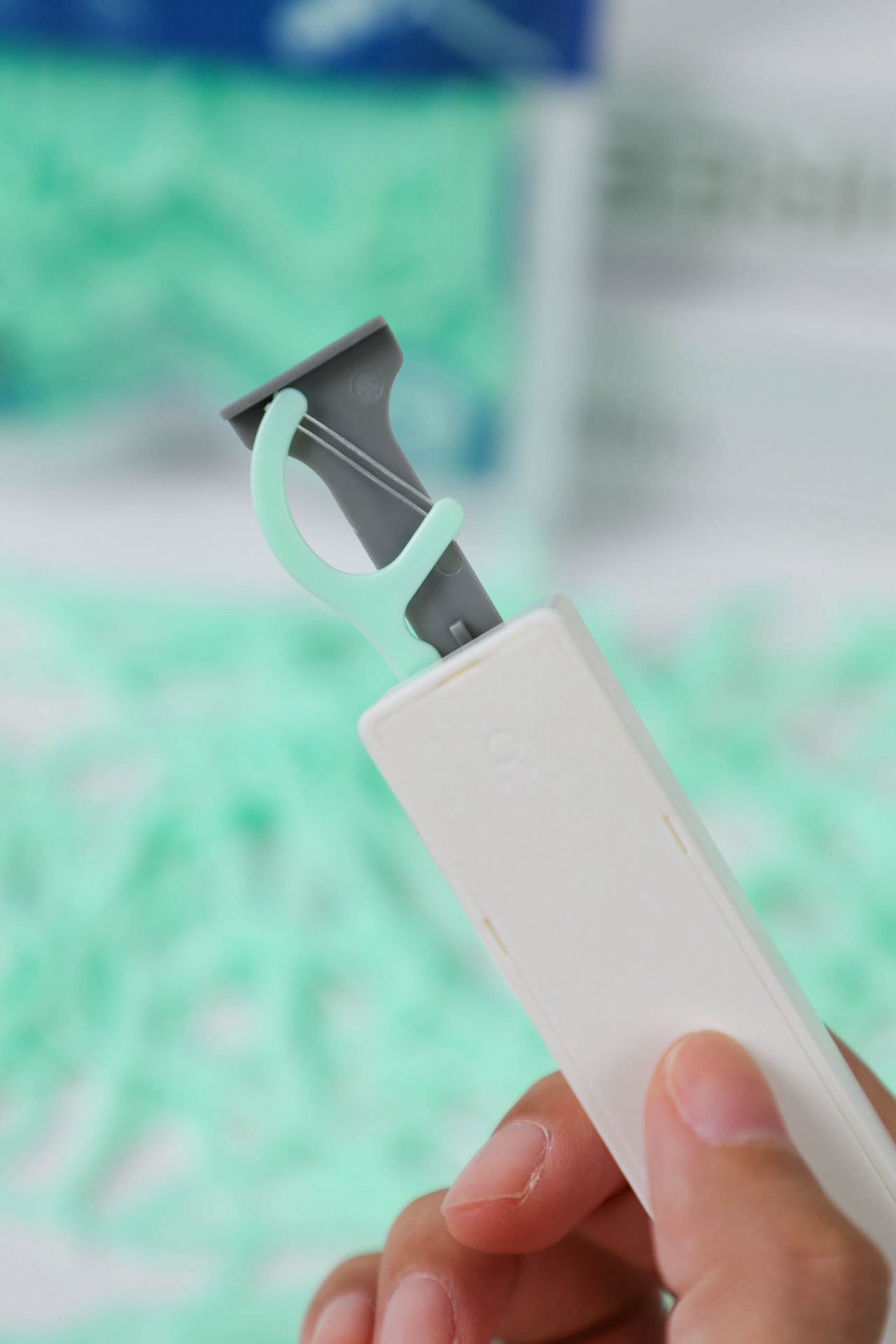Double Line Dental Floss Stick   