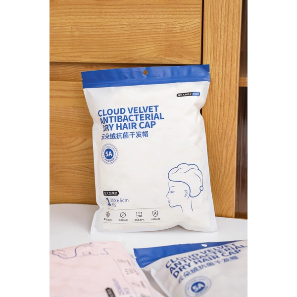 Cloud Velvet Antibacterial Dry Hair Cap