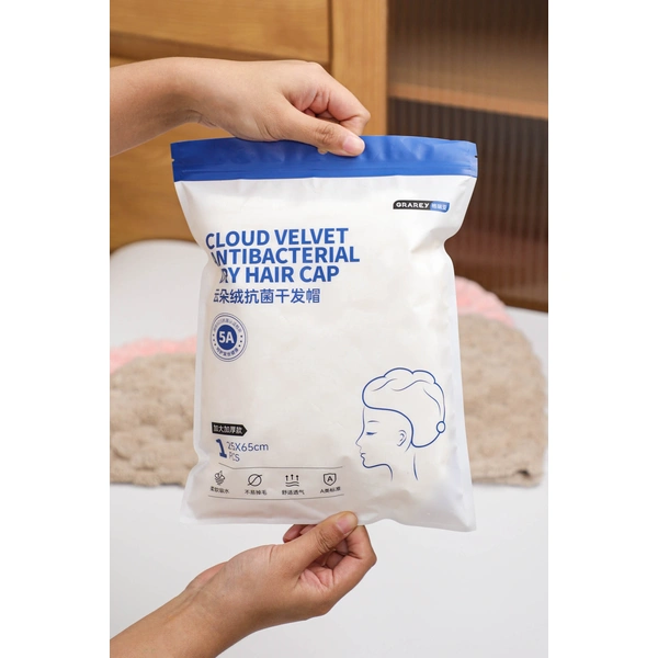 Cloud Velvet Antibacterial Dry Hair Cap