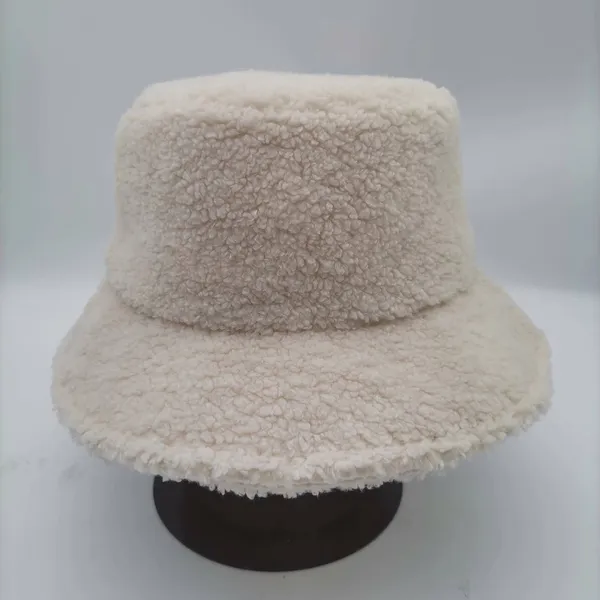 Winter Polyester Faux Shearling hat Bucket Hat