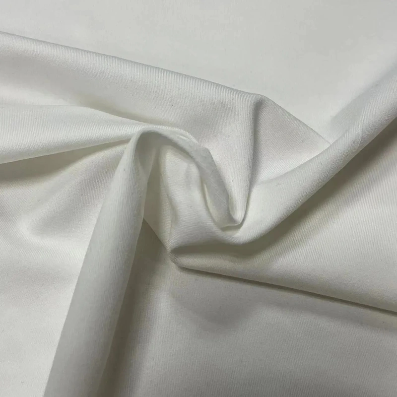 High quality milky peach finish brushed double poly spandex dty brush jersey knitting printed fabric for garment