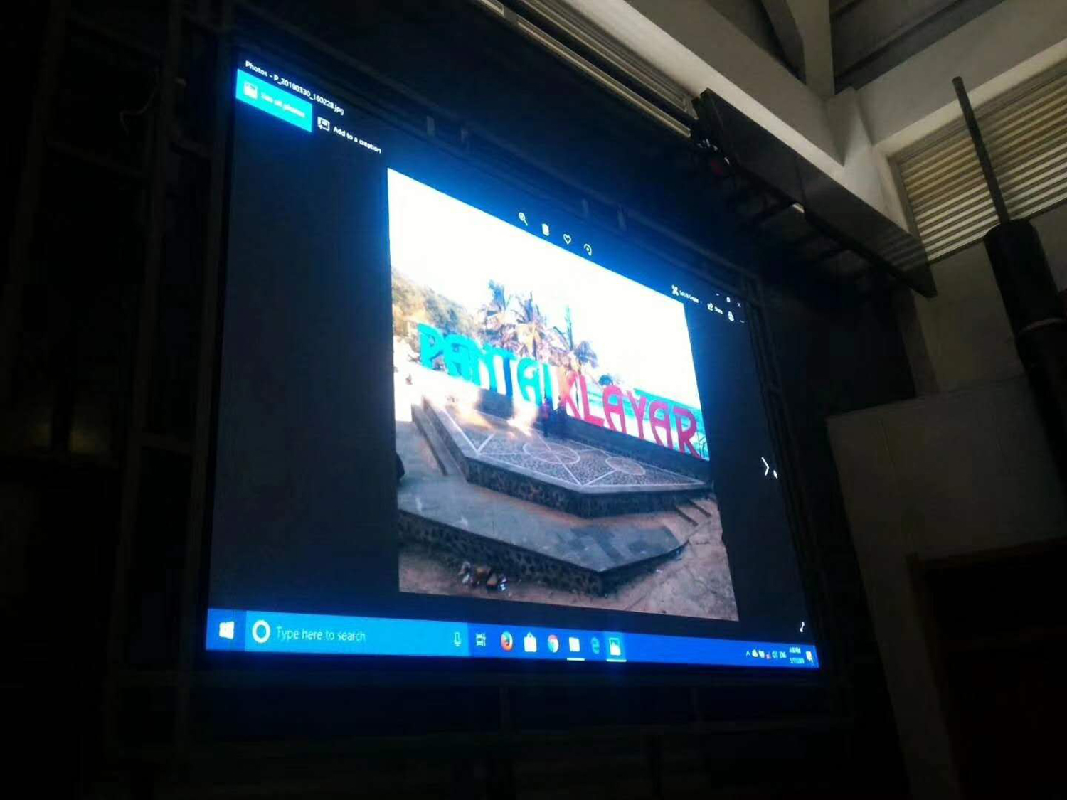 P2.5 indoor full-color LED display in the office of the President of East Timor