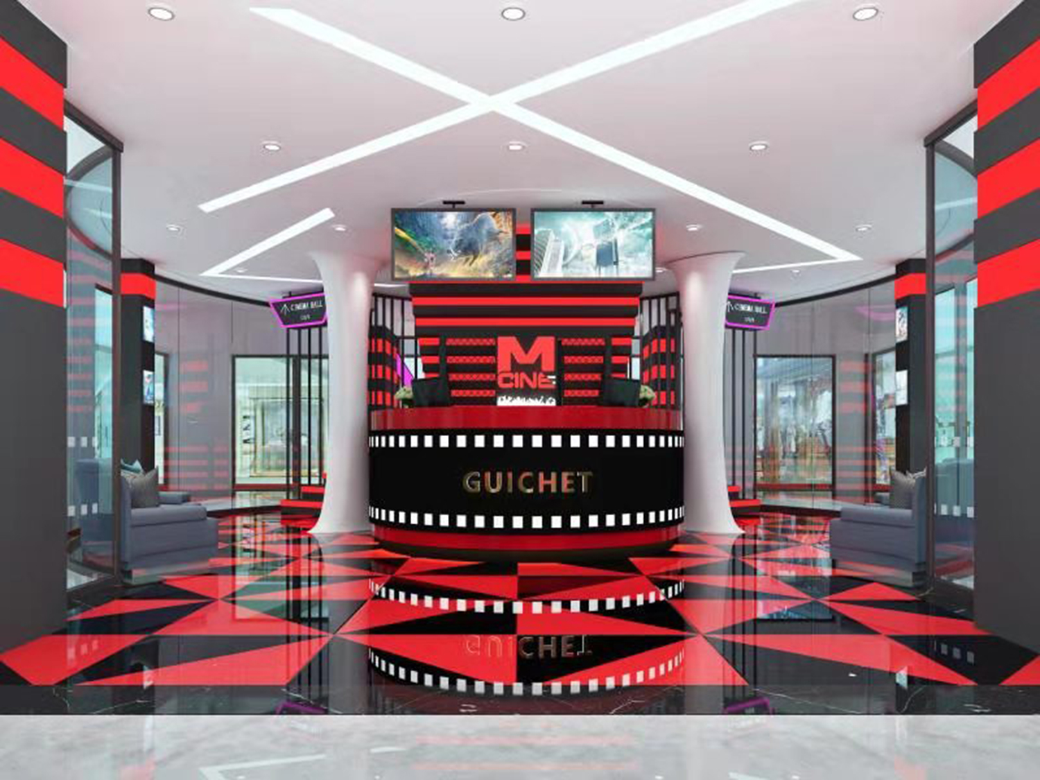 P4 indoor full-color LED display in Mauritius cinema