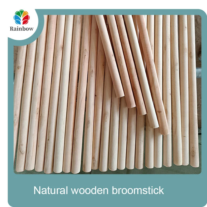 wooden broomstick wooden mop handle brush stick broom handle