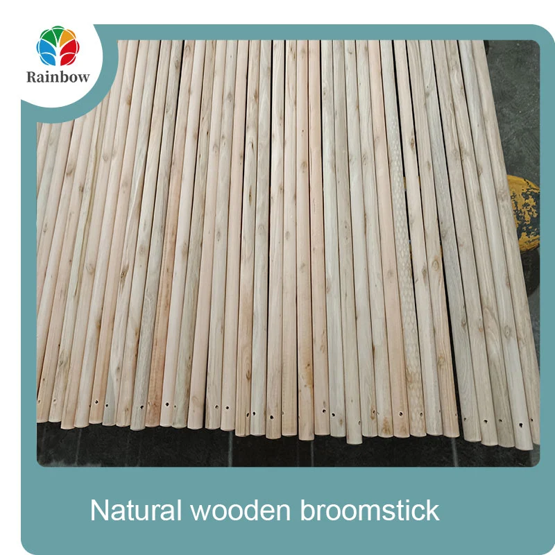 wooden broomstick wooden mop handle brush stick broom handle