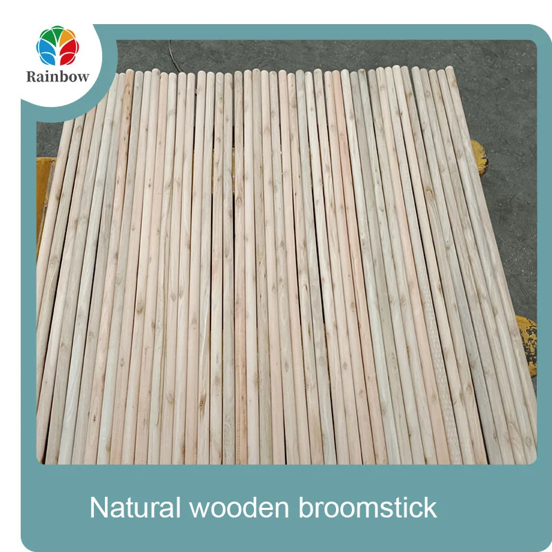 wooden broomstick wooden mop handle brush stick broom handle