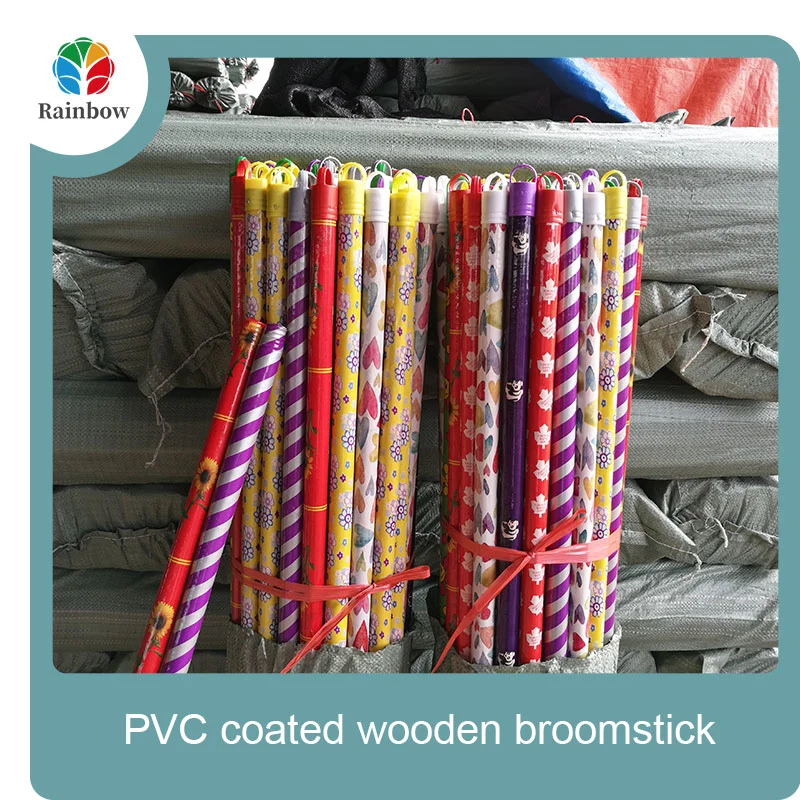 Hot selling custom size home cleaning wooden broom stick wooden handle