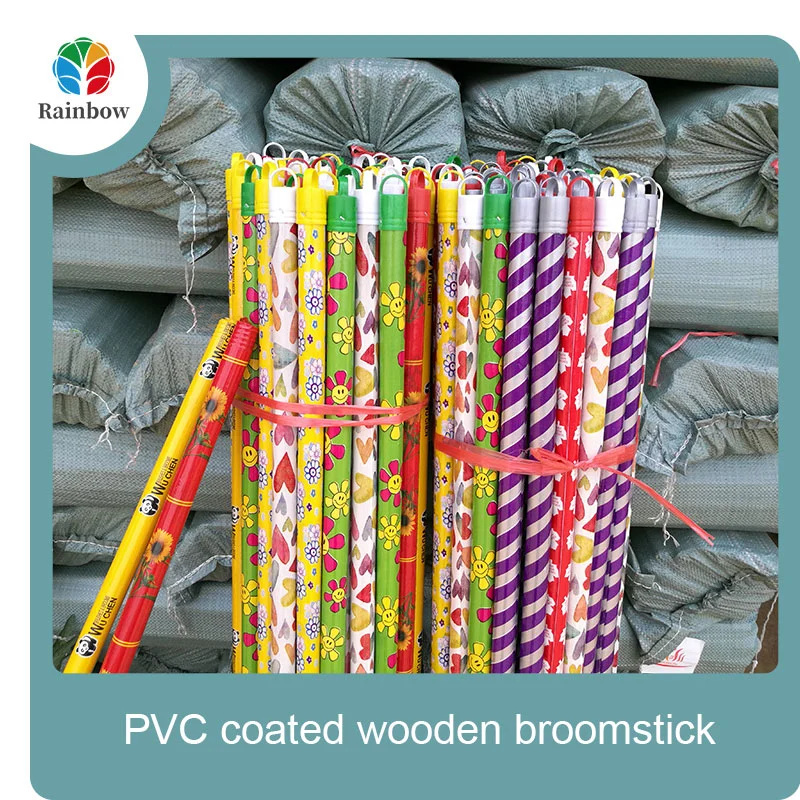 Hot selling custom size home cleaning wooden broom stick wooden handle