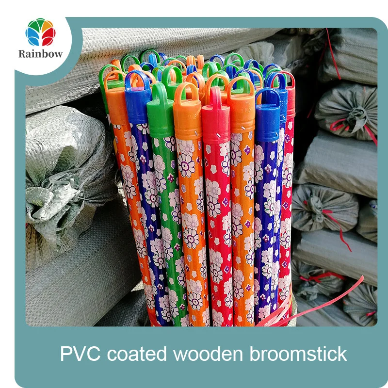 Hot selling custom size home cleaning wooden broom stick wooden handle