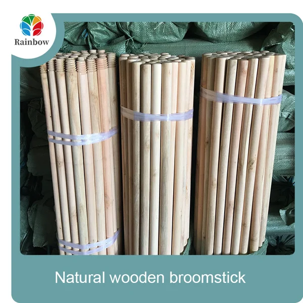 Home cleaning broom handle natural wooden broom stick wood handle