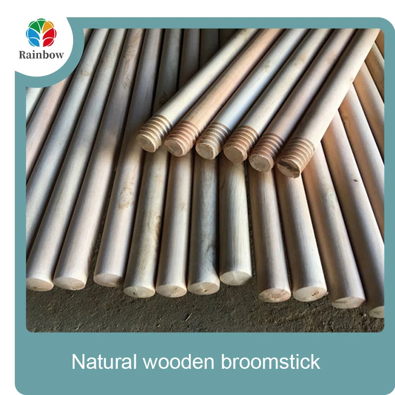 Home cleaning broom handle natural wooden broom stick wood handle