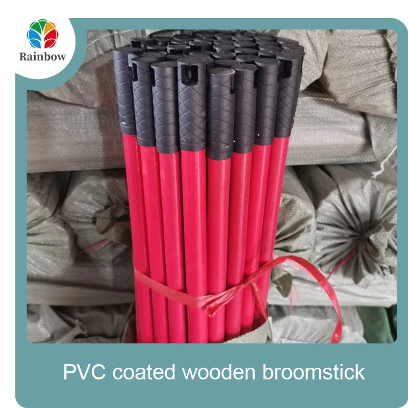 Cleaning indoor outdoor plastic cover wooded stick brooms handle brush
