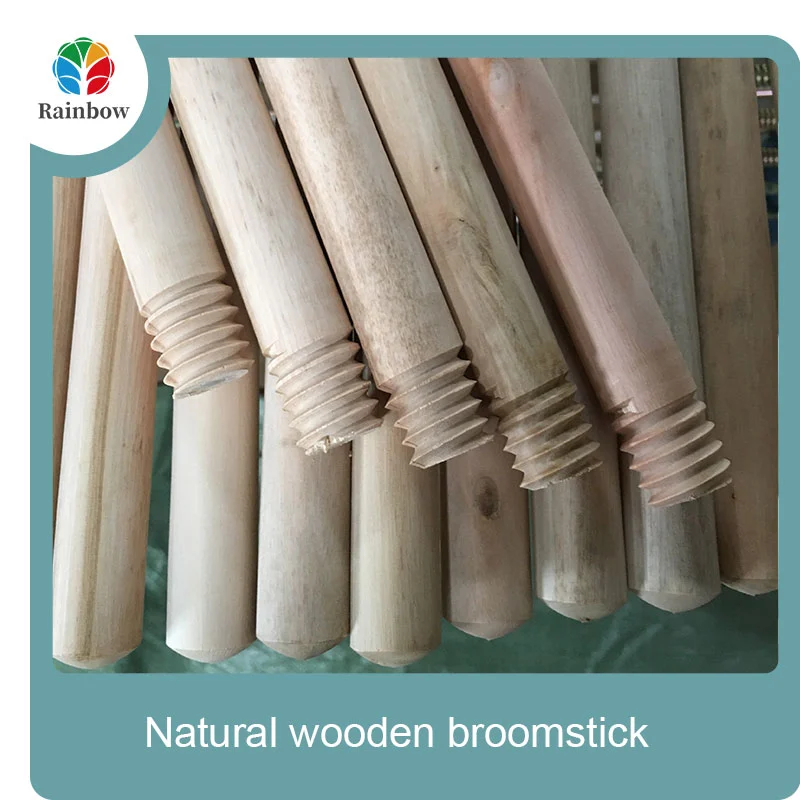 Wholesale price manufacturer natural wooden broomstick wooden stick