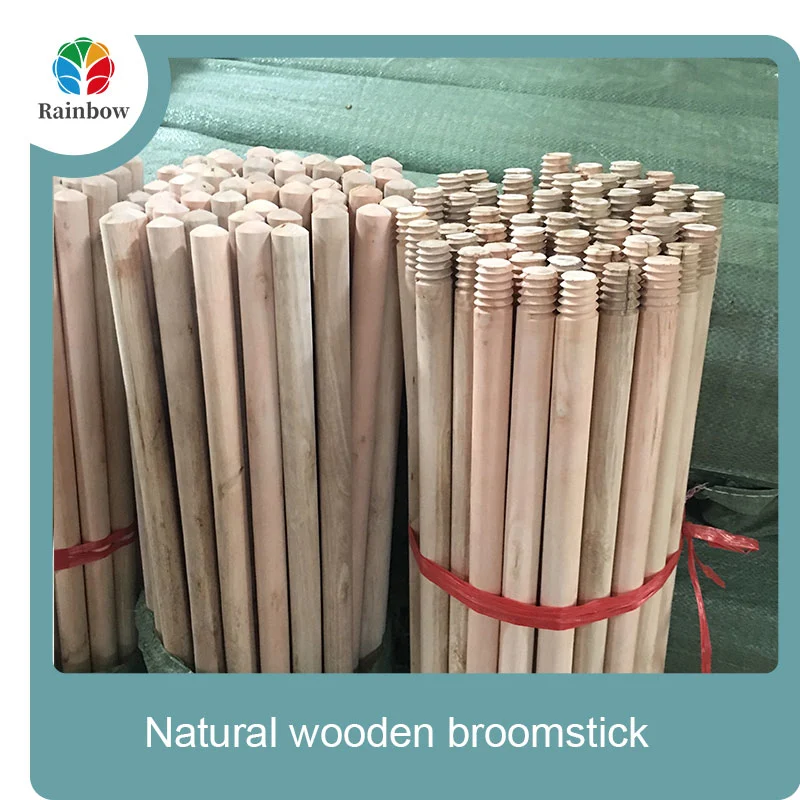Wholesale price manufacturer natural wooden broomstick wooden stick