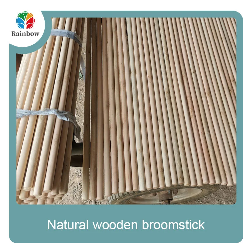 wooden broomstick wooden mop handle brush stick broom handle