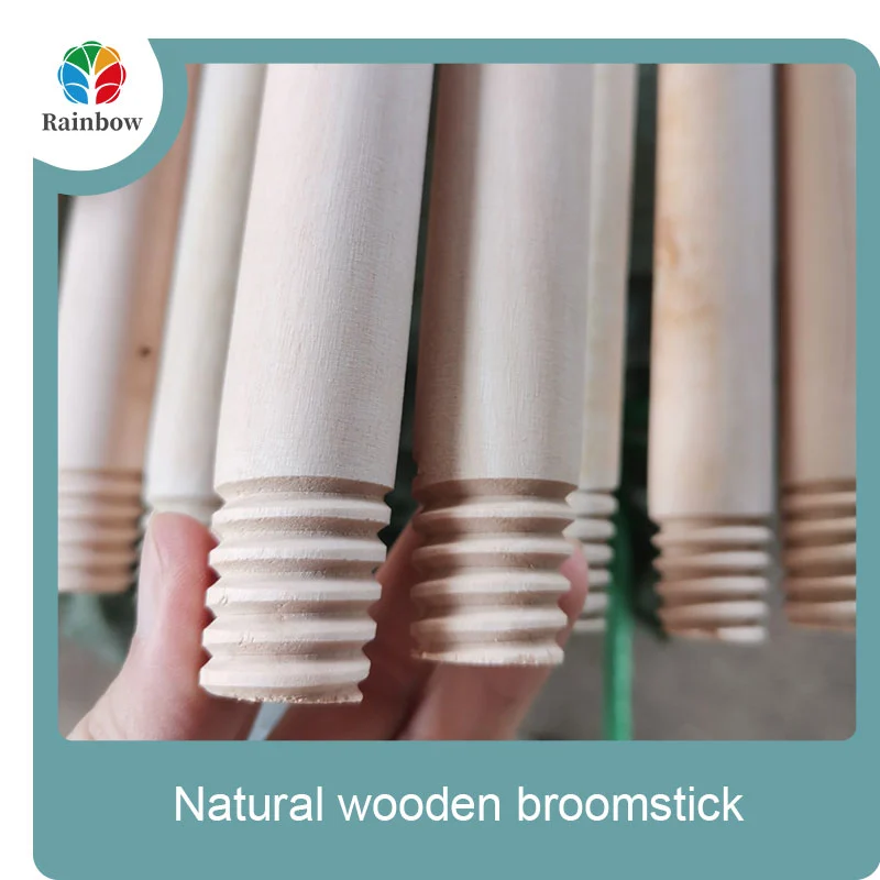 palo de escoba de madera mango de fregona de madera palo de cepillo mango de escoba
