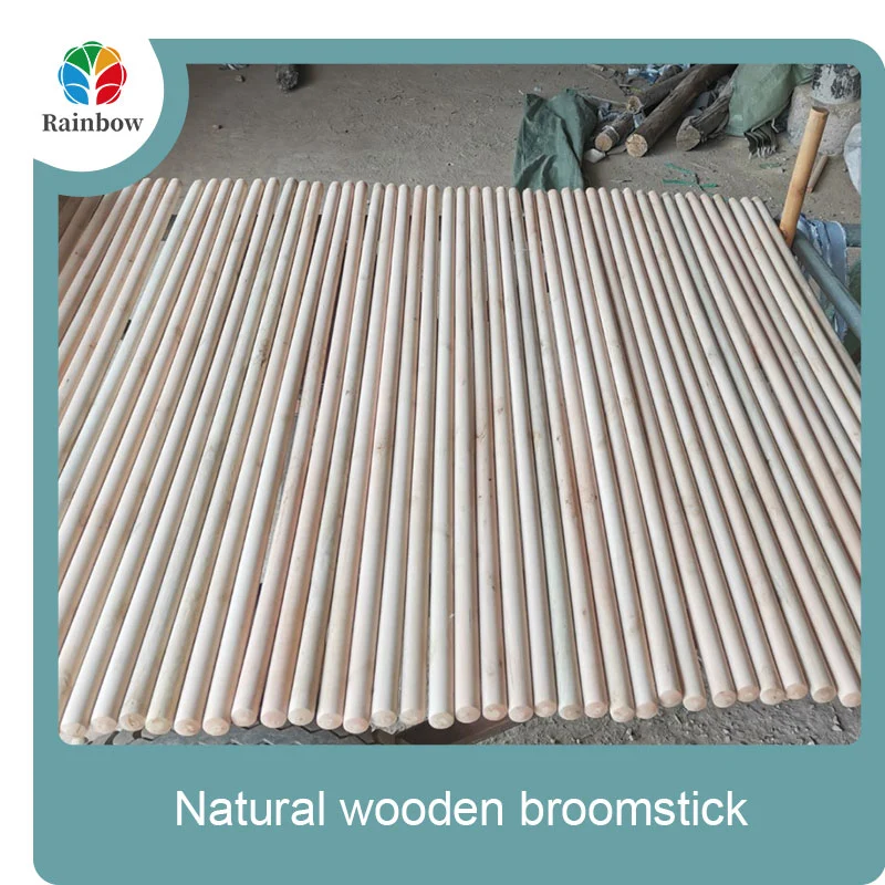 wooden broomstick wooden mop handle brush stick broom handle