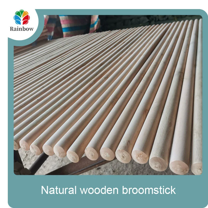 wooden broomstick wooden mop handle brush stick broom handle
