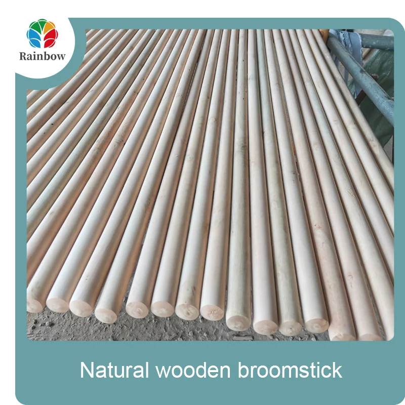 wooden broomstick wooden mop handle brush stick broom handle