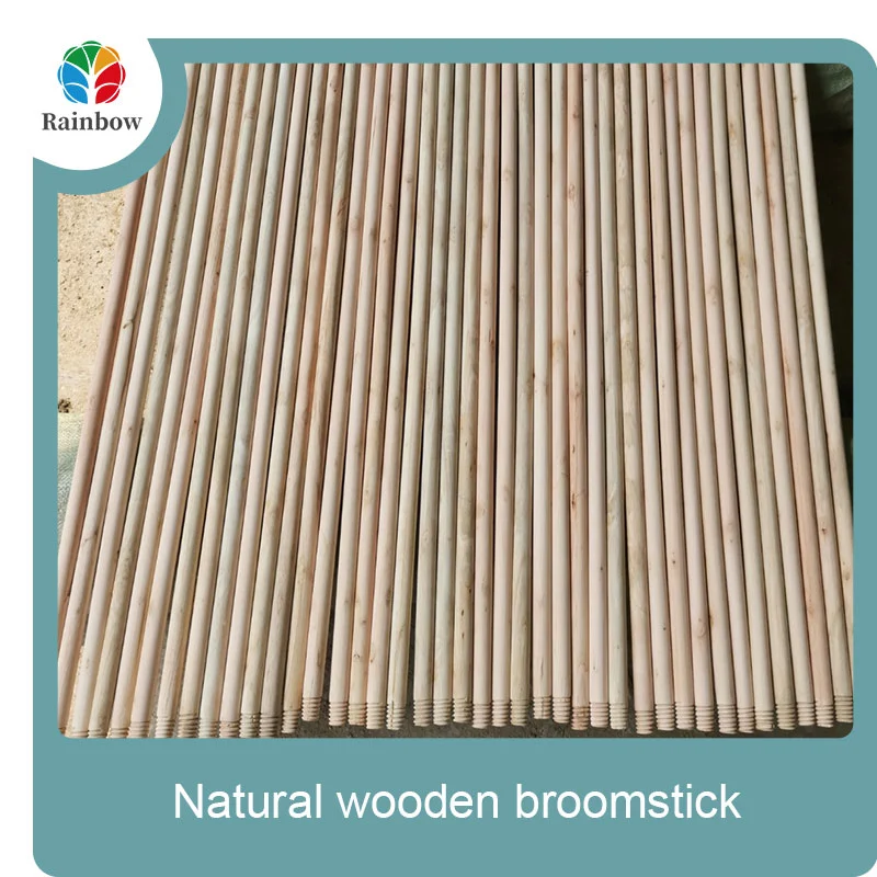 wooden broomstick wooden mop handle brush stick broom handle