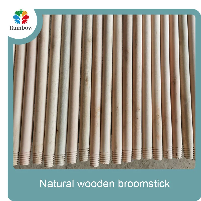 wooden broomstick wooden mop handle brush stick broom handle