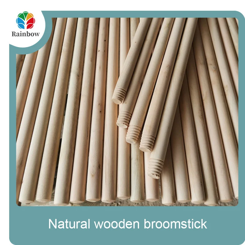 wooden broomstick wooden mop handle brush stick broom handle