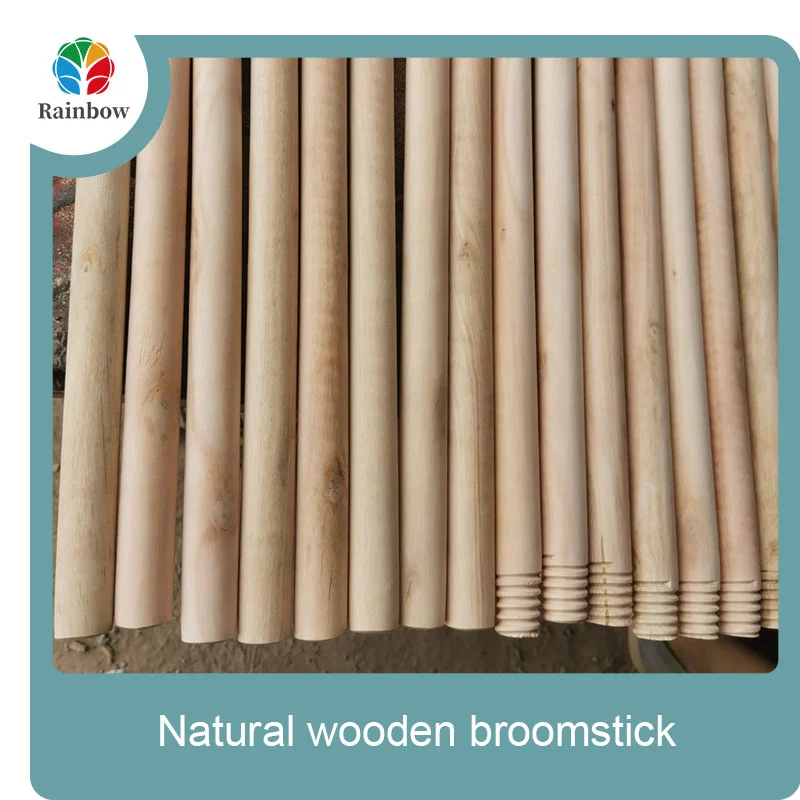 wooden broomstick wooden mop handle brush stick broom handle