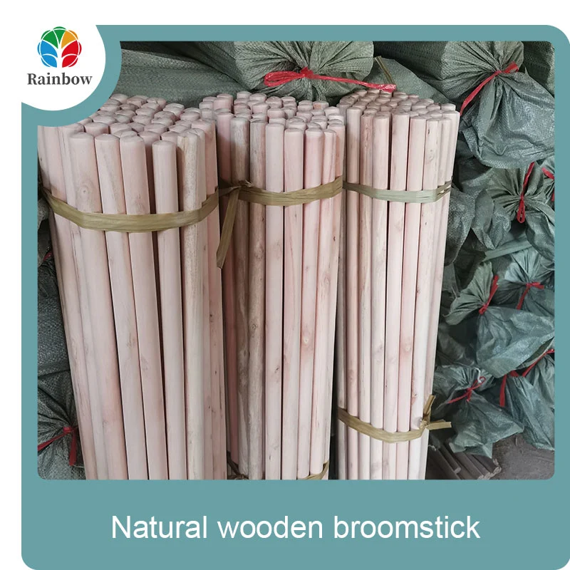 wooden broomstick wooden mop handle brush stick broom handle