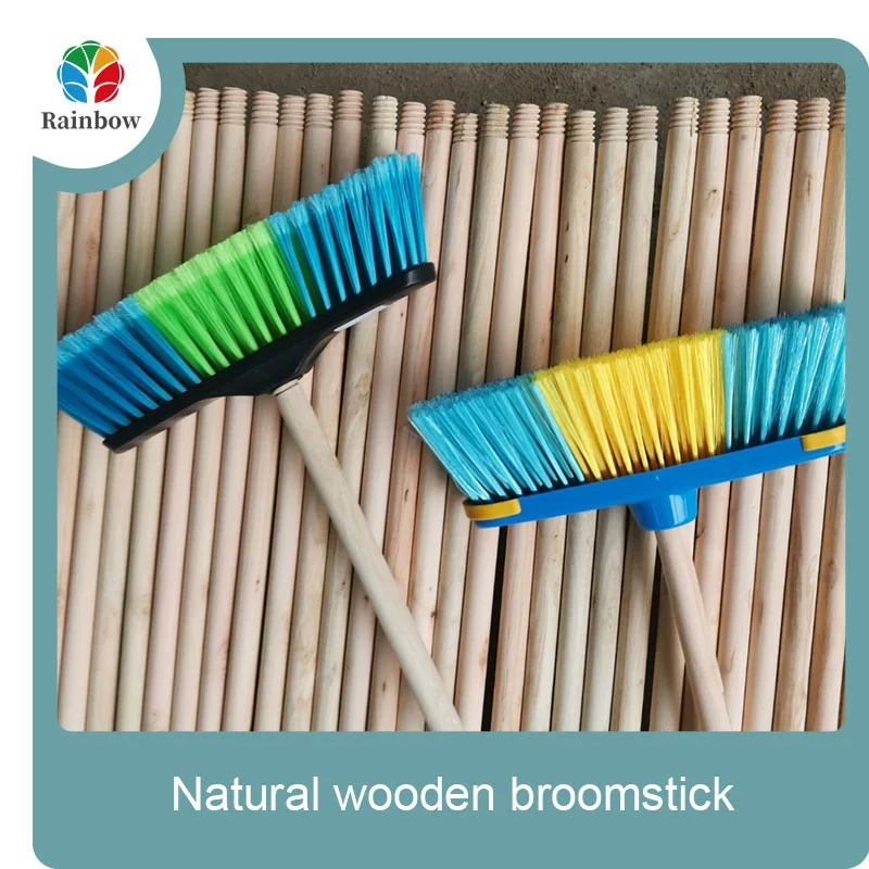 wooden broomstick wooden mop handle brush stick broom handle