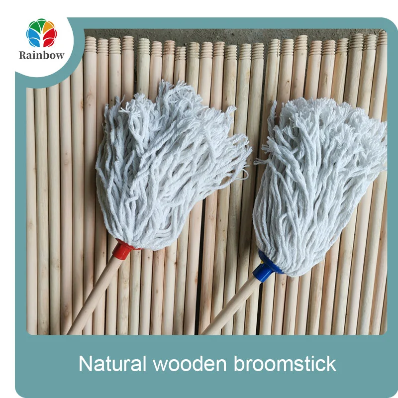 wooden broomstick wooden mop handle brush stick broom handle