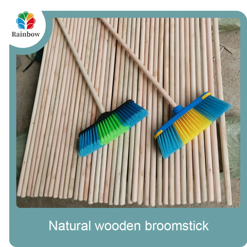wooden broomstick wooden mop handle brush stick broom handle