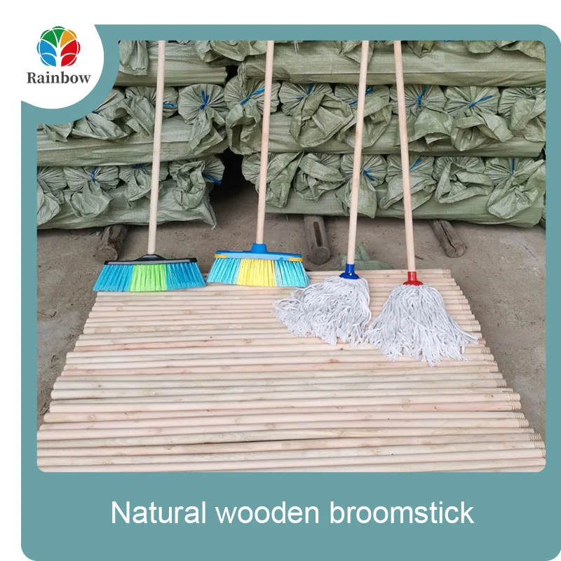 wooden broomstick wooden mop handle brush stick broom handle